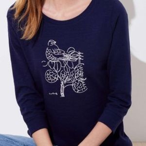 LOFT Bird Tree Sweatshirt